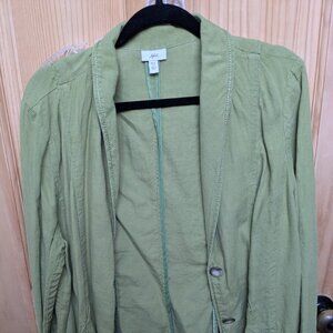 J. Jill Olive Green linen jacket